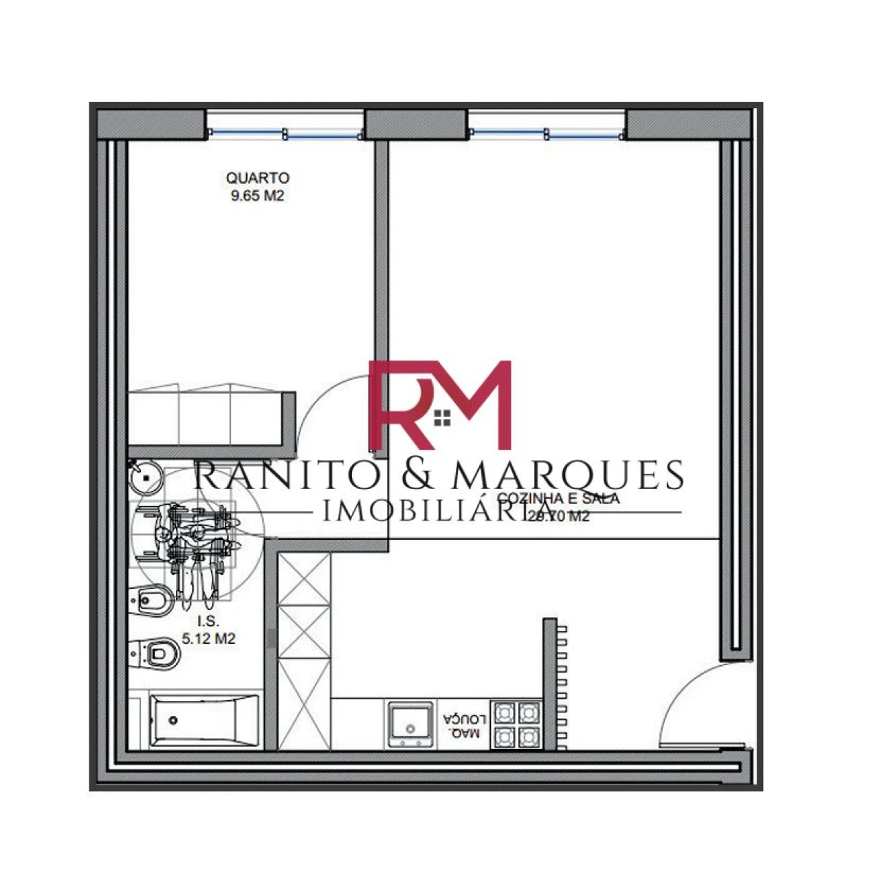 Apartamento T1 para Venda em Valongo Foto 25