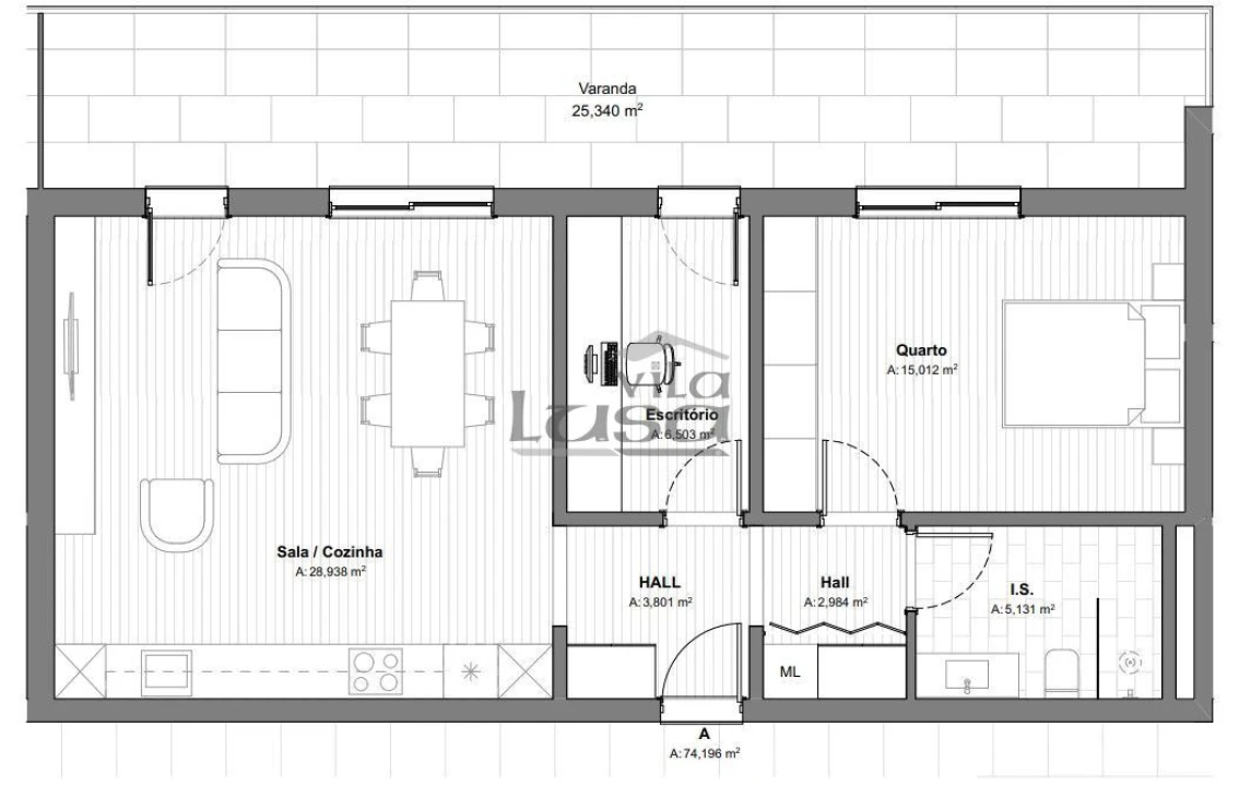 Apartamento T2 para Venda em Armação de Pera Foto 23