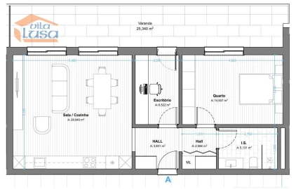 Apartamento T2 para Venda em Armação de Pera