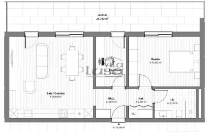 Apartamento T2 para Venda em Armação de Pera