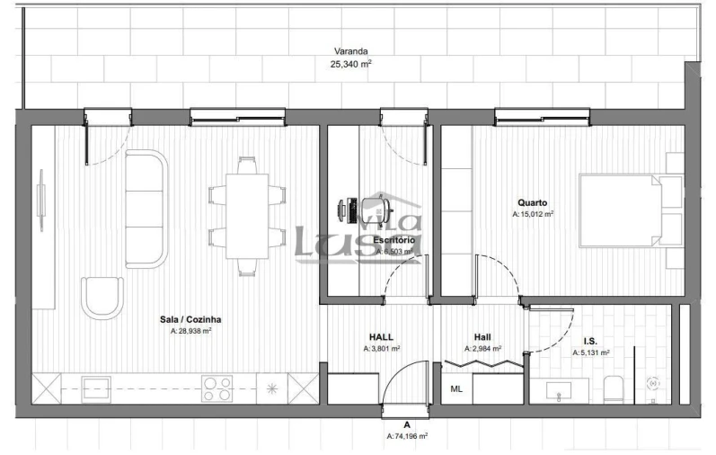 Apartamento T2 para Venda em Armação de Pera Foto 23