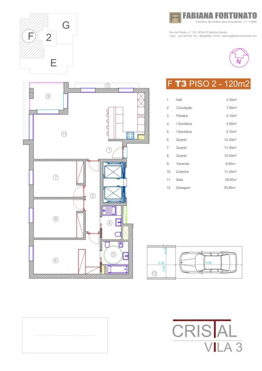 Apartamento T3 para Venda em Marinha Grande Planta 8