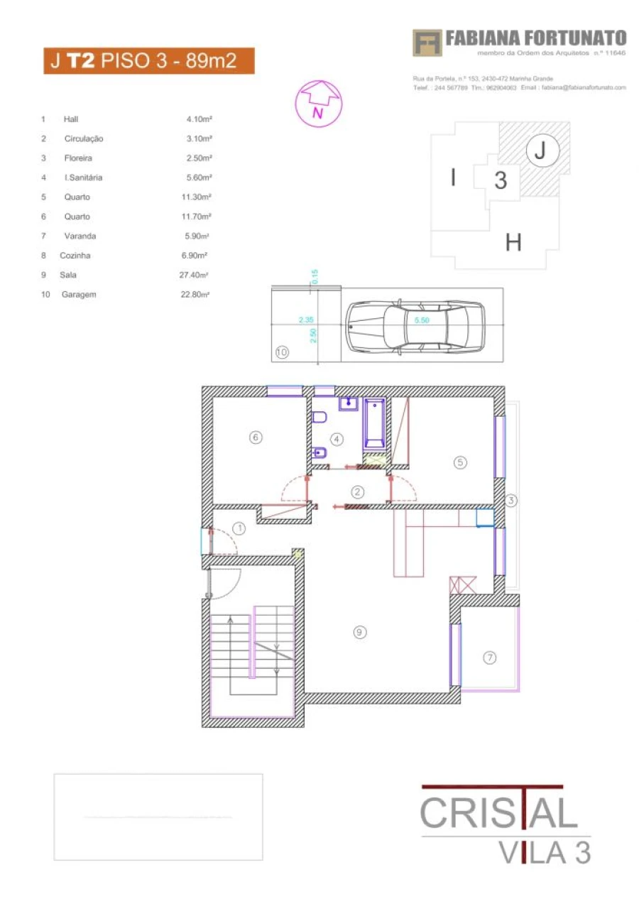 Apartamento T3 para Venda em Marinha Grande Planta 9