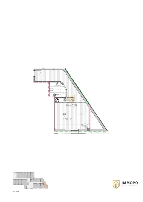 Apartamento T0 para Venda em Mafamude e Vilar do Paraíso