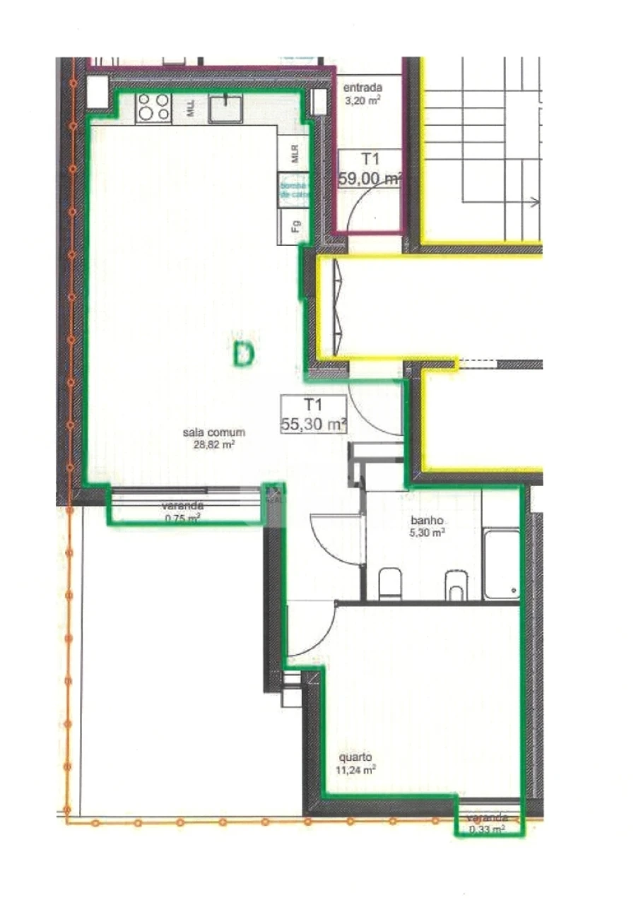 Apartamento T1 para Arrendamento em Bonfim Foto 17