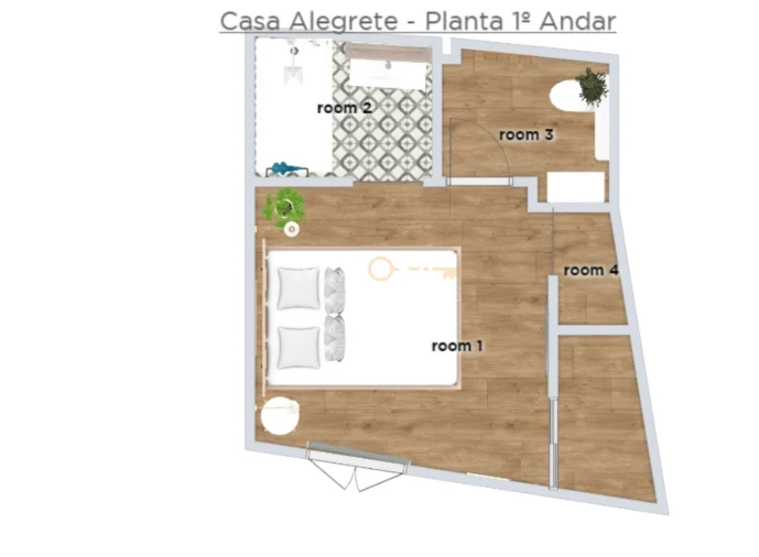 Moradia T1 para Venda em Lagos (São Sebastião e Santa Maria) Planta 2