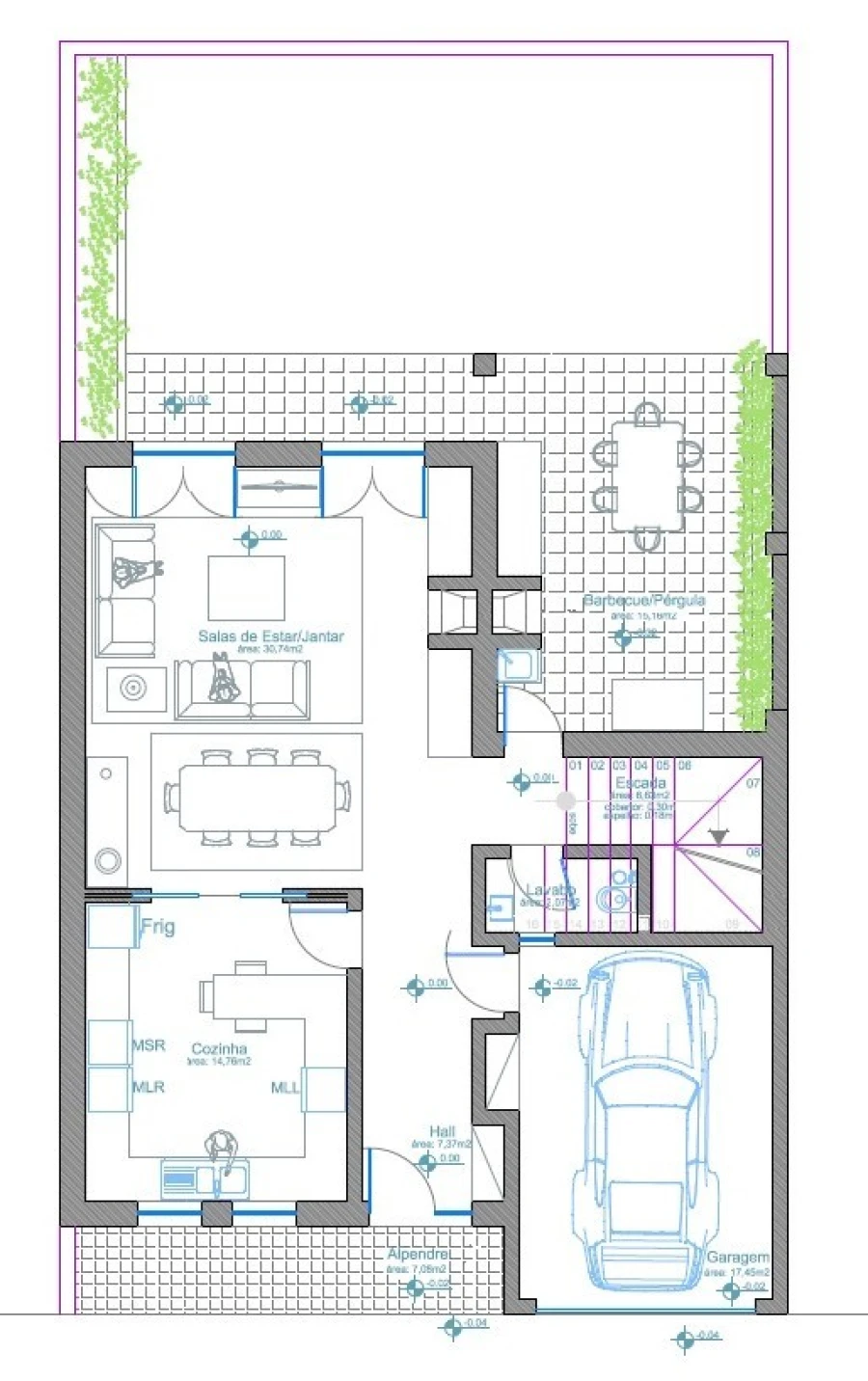 Moradia T4 para Venda em Santo Andre Planta 1
