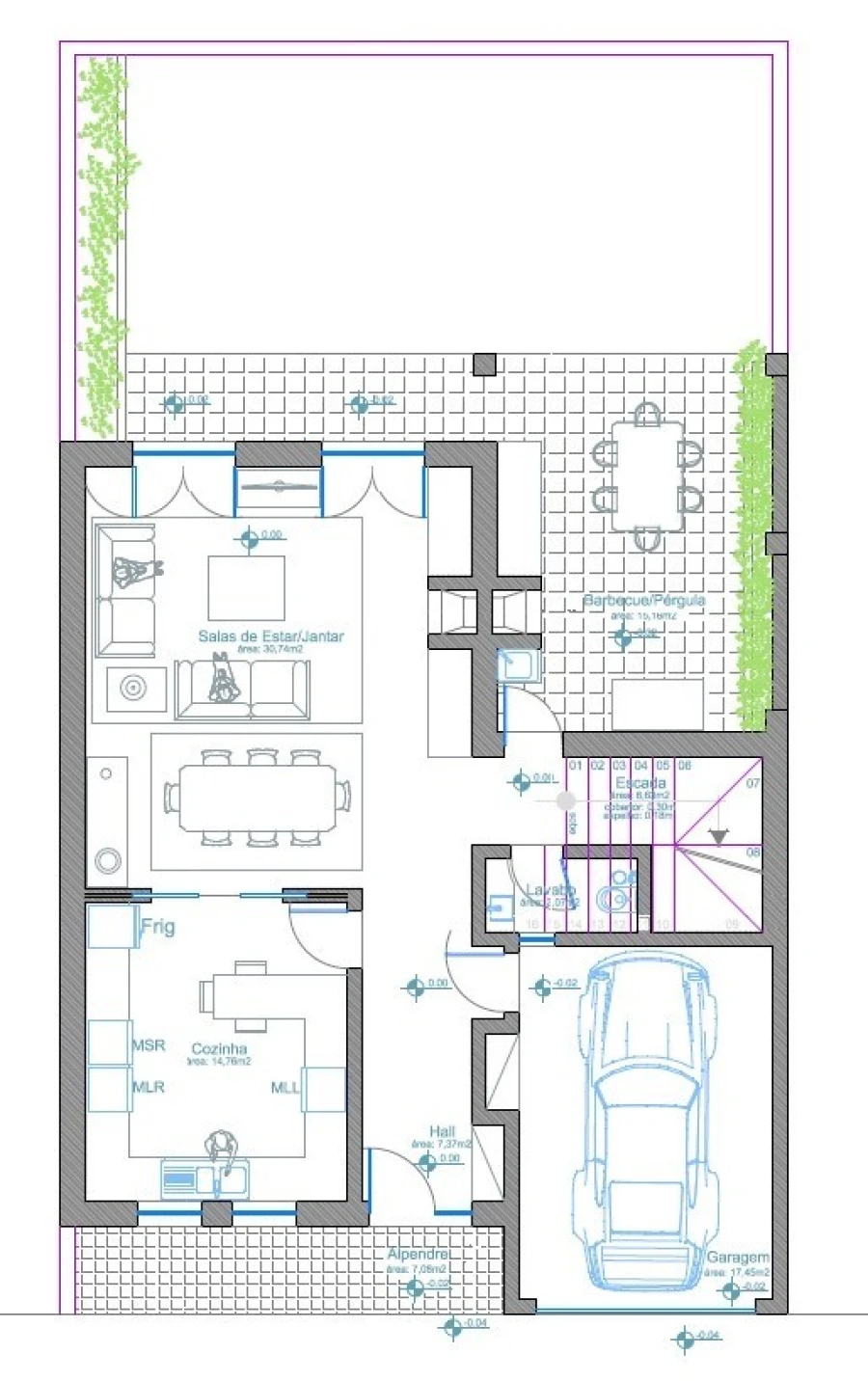Moradia T4 para Venda em Santo Andre Planta 1