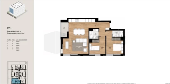 Apartamento T2 para Venda em Glória e Vera Cruz