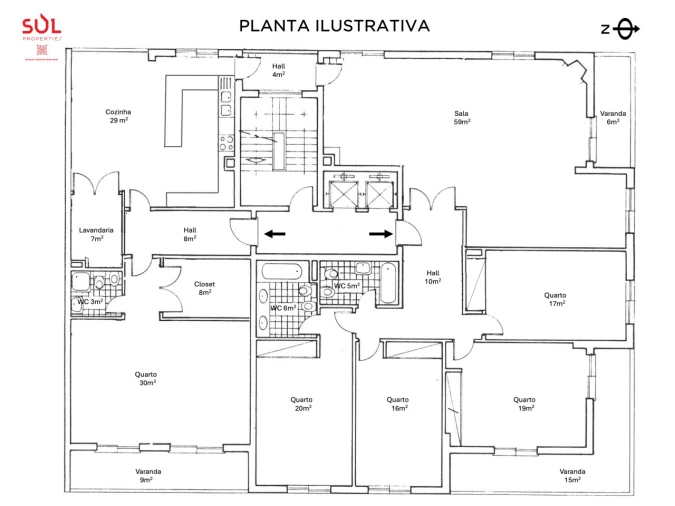 Apartamento T5 para Venda em Portimão Planta 1