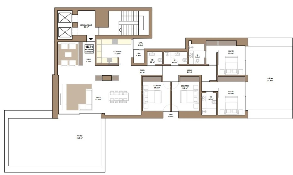 Apartamento T4 para Venda em Matosinhos e Leça da Palmeira Foto 21