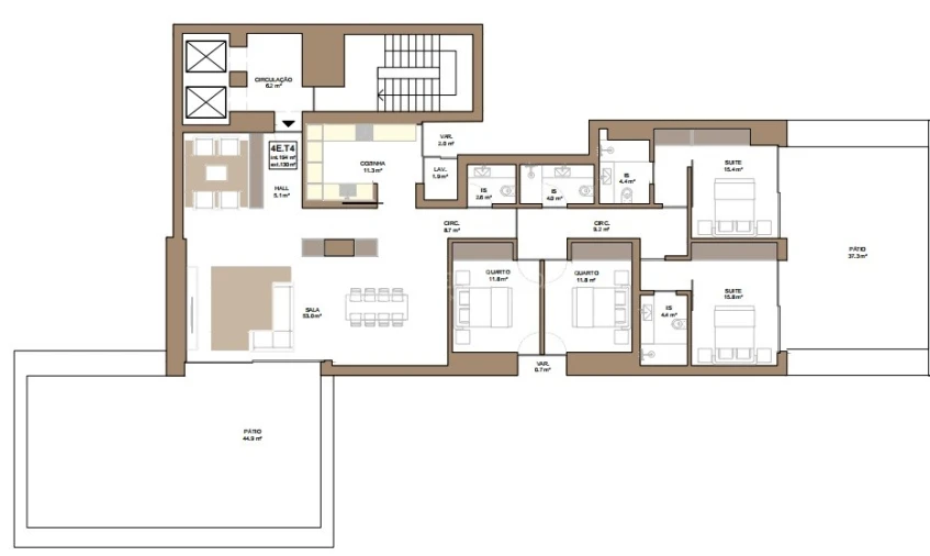 Apartamento T4 para Venda em Matosinhos e Leça da Palmeira Foto 21