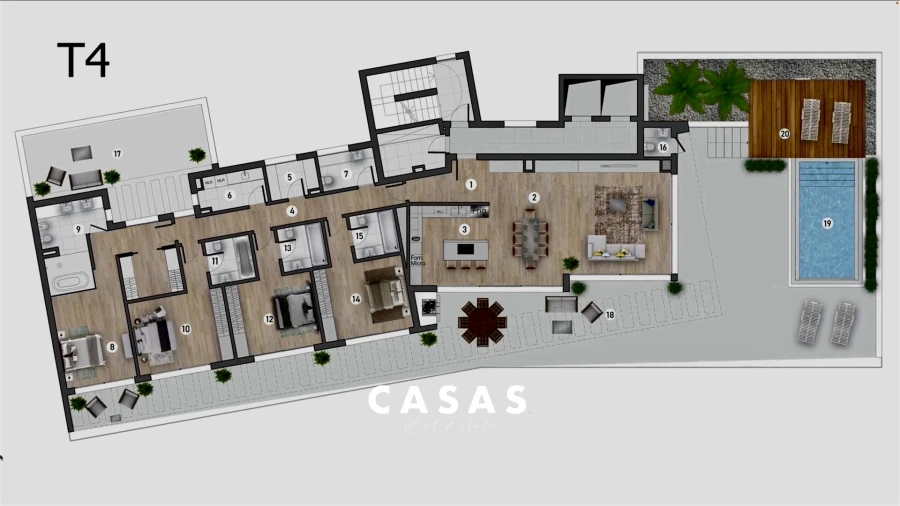 Apartamento T4 para Venda em São Martinho Foto 48