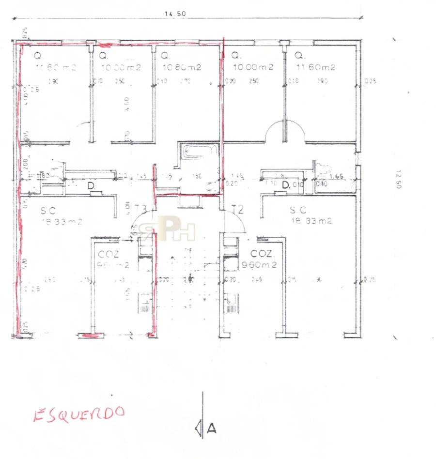 Apartamento T3 para Venda em Marvila, Ribeira Santarém, São Salvador, São Nicolau Planta 1