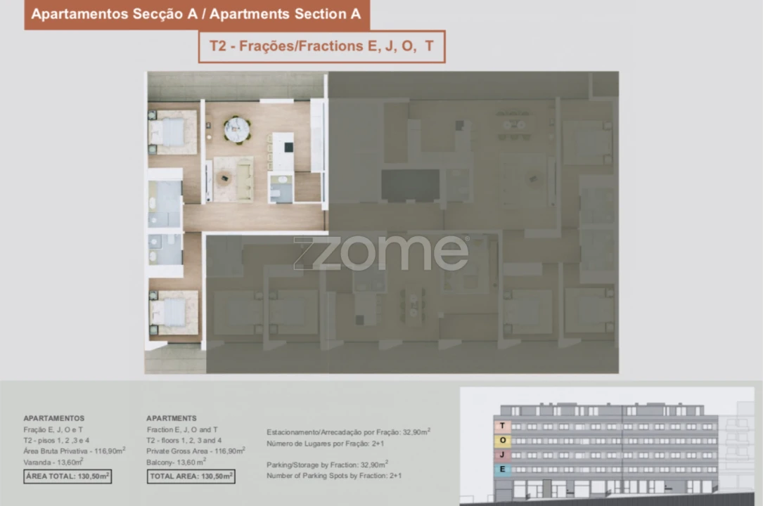Apartamento T2 para Venda em Margaride, Várzea, Lagares, Varziela, Moure Foto 2