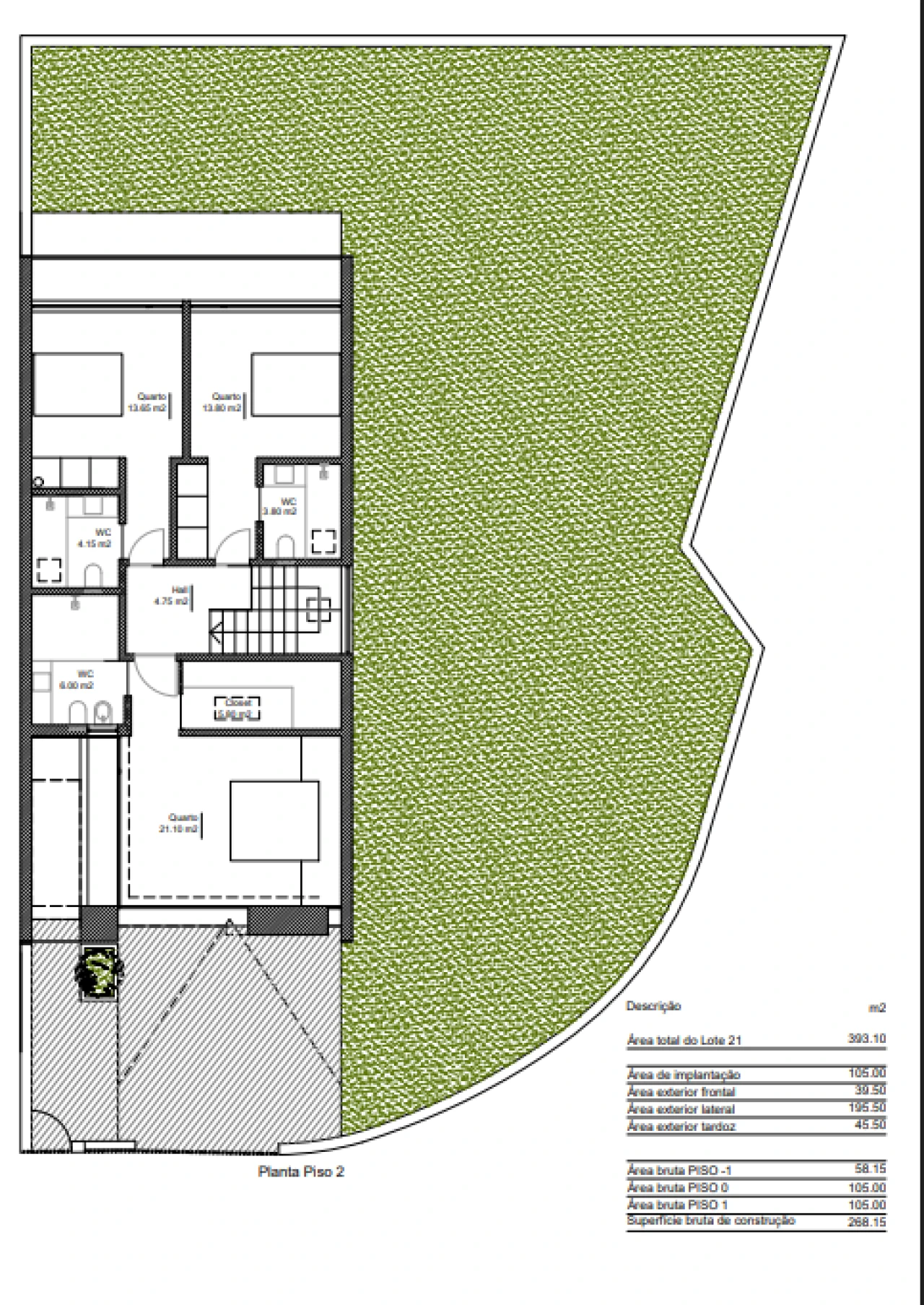 Moradia T3 para Venda em Fânzeres e São Pedro da Cova Planta 3