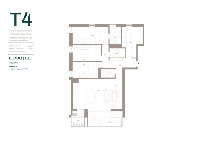 Apartamento T4 para Venda em Santa Marinha e São Pedro da Afurada Foto 30
