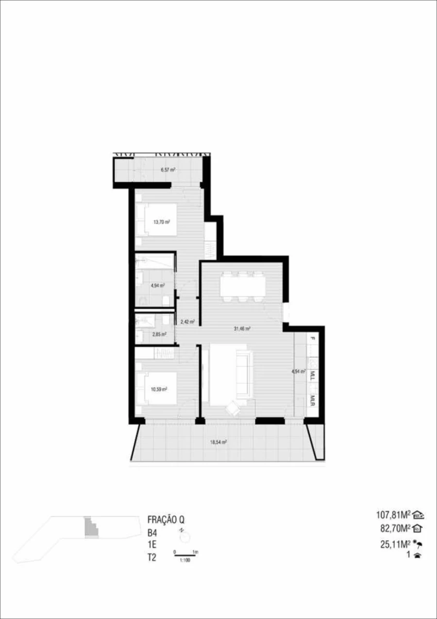 Apartamento T2 para Venda em Alhadas Foto 25