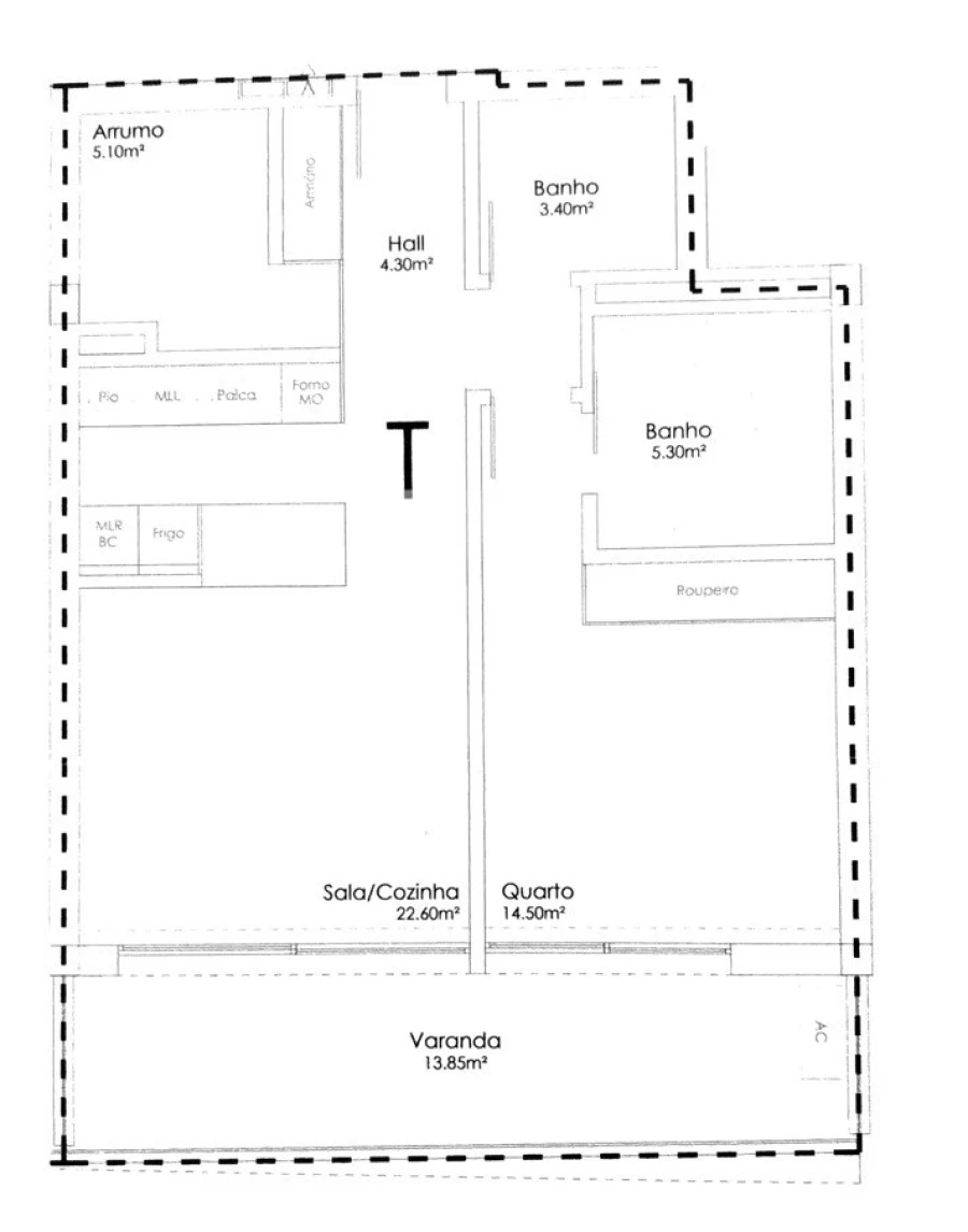 Apartamento T1 para Venda em Madalena Foto 5