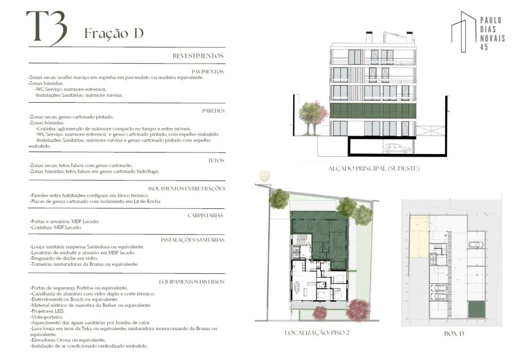 Apartamento T3 para Venda em Lordelo do Ouro e Massarelos Planta 2