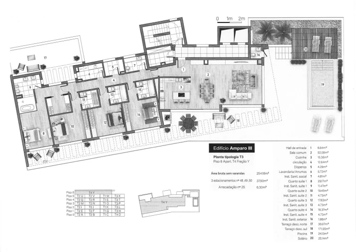 Apartamento T4 para Venda em São Martinho Planta 1