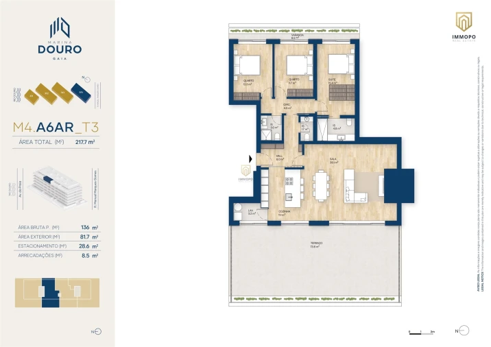 Apartamento T3 para Venda em Santa Marinha e São Pedro da Afurada Foto 20