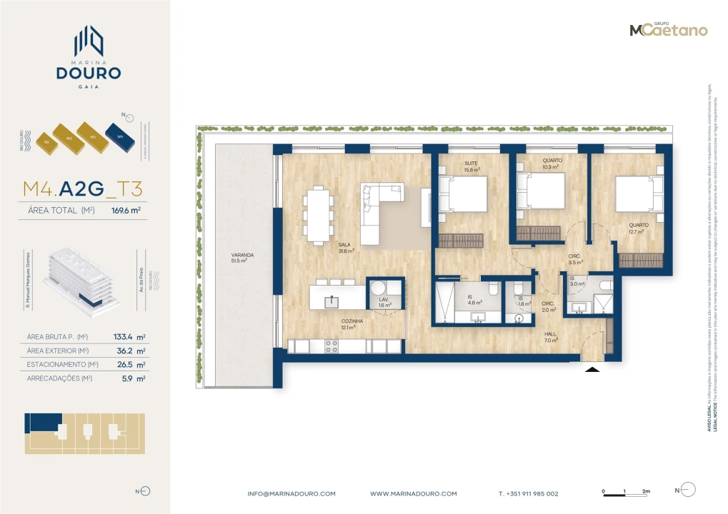 Apartamento T3 para Venda em Santa Marinha e São Pedro da Afurada Foto 22