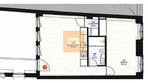 Apartamento T1 para Venda em Cedofeita, Santo Ildefonso, Sé, Miragaia, São Nicolau e Vitória