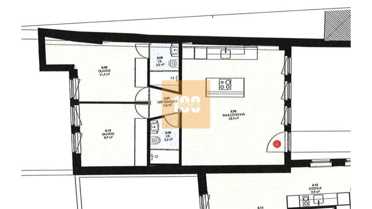 Apartamento T2 para Venda em Cedofeita, Santo Ildefonso, Sé, Miragaia, São Nicolau e Vitória Foto 23