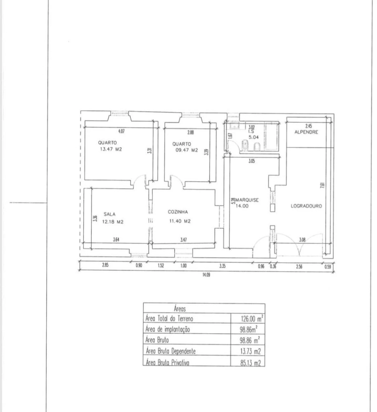 Moradia T2 para Venda em Campo e Campinho Foto 26