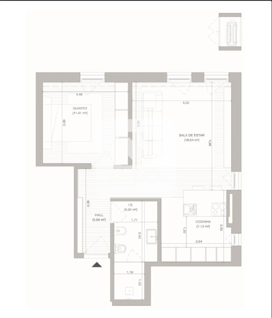 Apartamento T1 para Arrendamento em Ramalde Foto 24