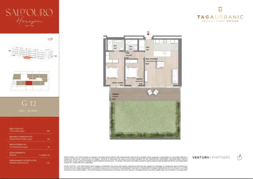 Apartamento T2 para Venda em Arcozelo Foto 14