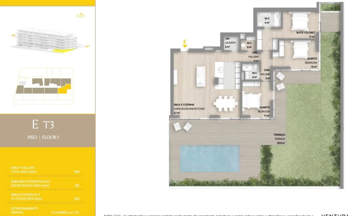 Apartamento T3 para Venda em Canidelo Foto 10