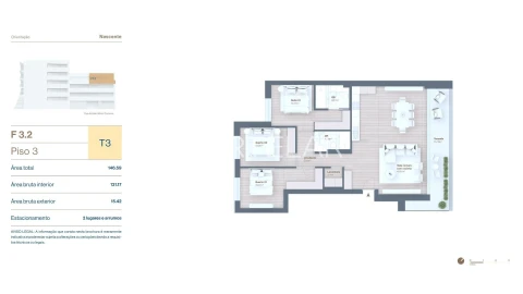 Apartamento T3 para Venda em Vila do Conde