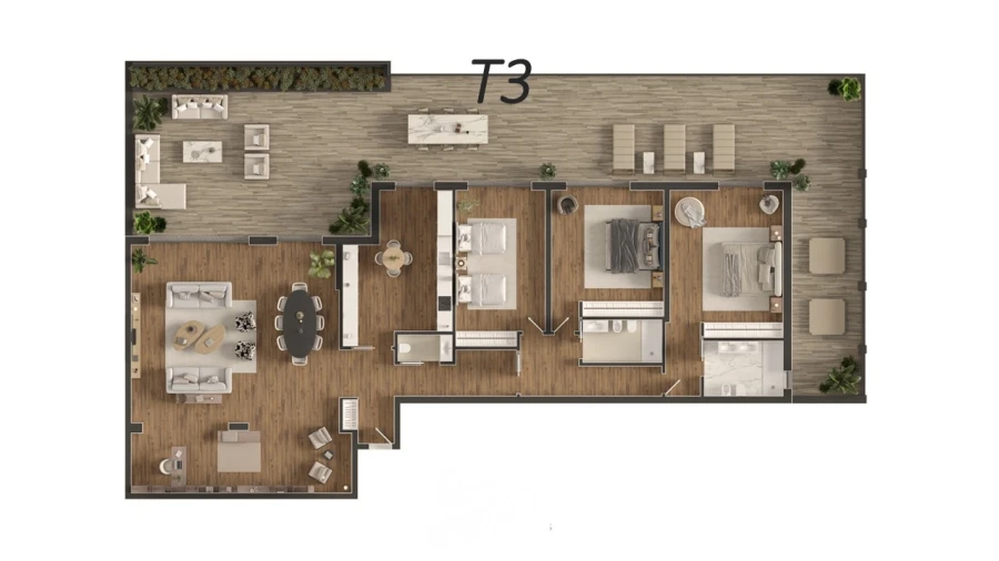 Apartamento T3 para Venda em Alcabideche Planta 1