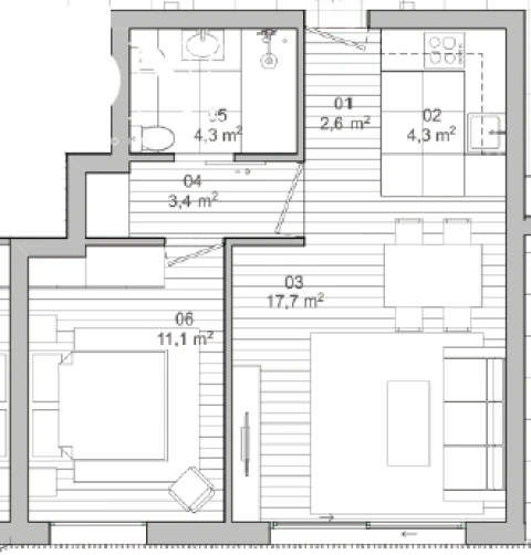 Apartamento T1 para Venda em Matosinhos e Leça da Palmeira