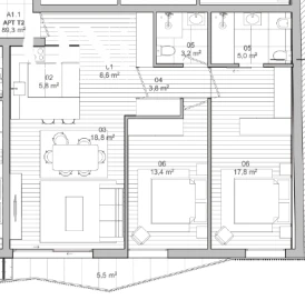 Apartamento T2 para Venda em Matosinhos e Leça da Palmeira