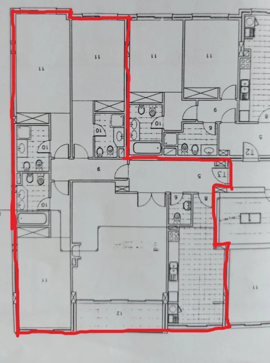 Apartamento T3 para Venda em Mafamude e Vilar do Paraíso Planta 1