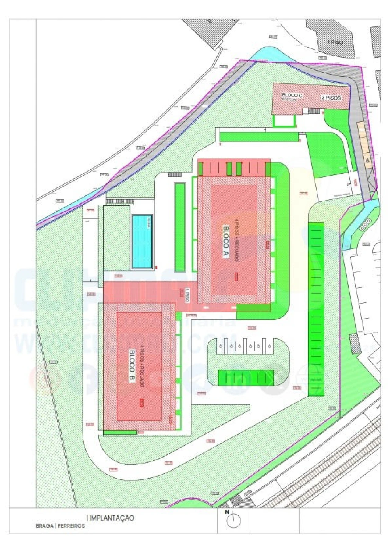 Apartamento T2 para Venda em Ferreiros e Gondizalves Planta 10