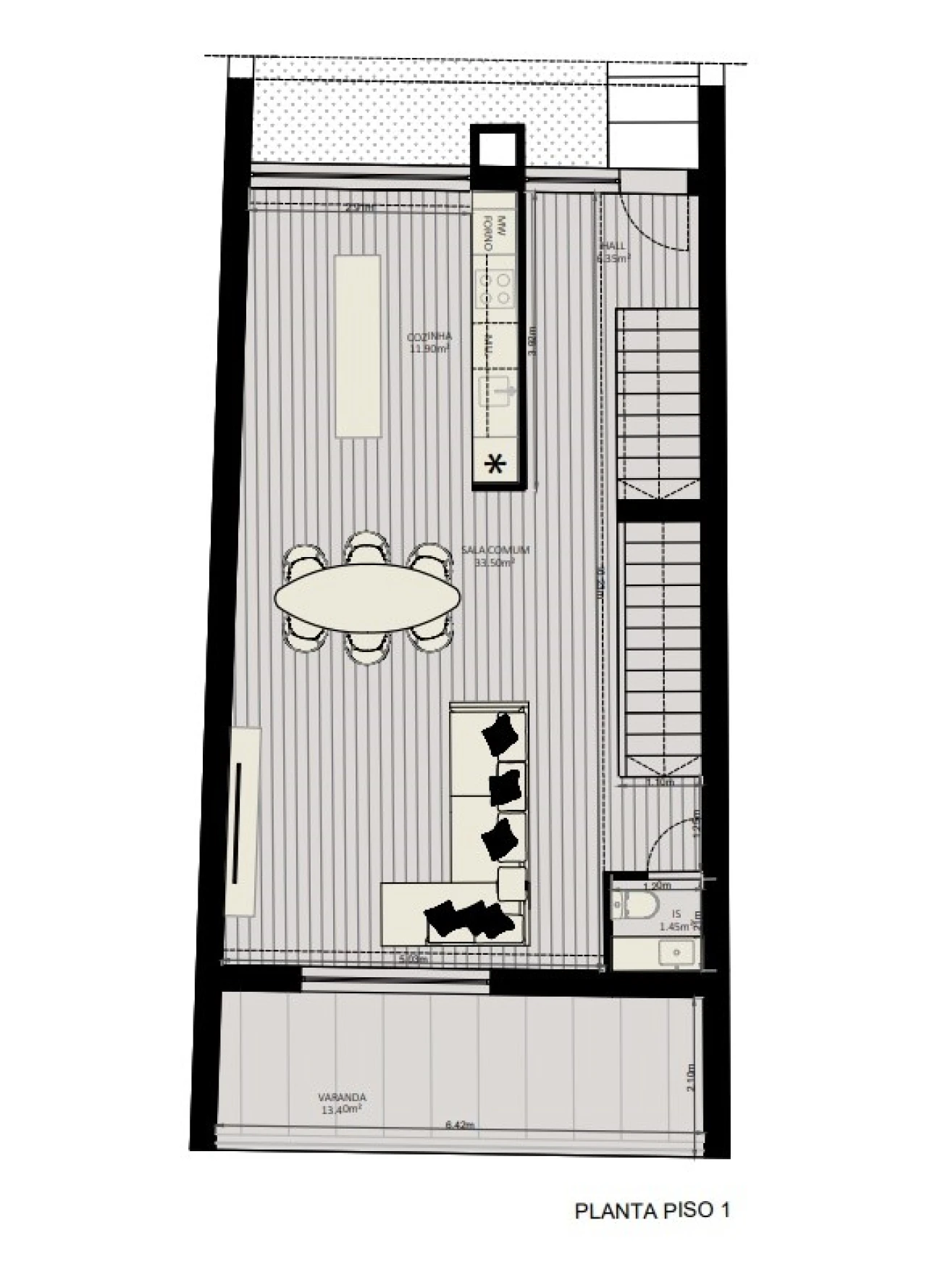 Moradia T3 para Venda em Freamunde Planta 2