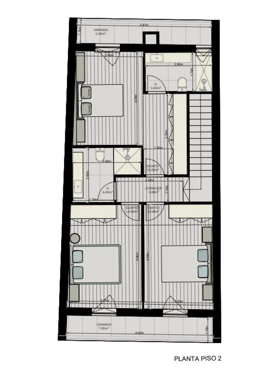 Moradia T3 para Venda em Freamunde Planta 1