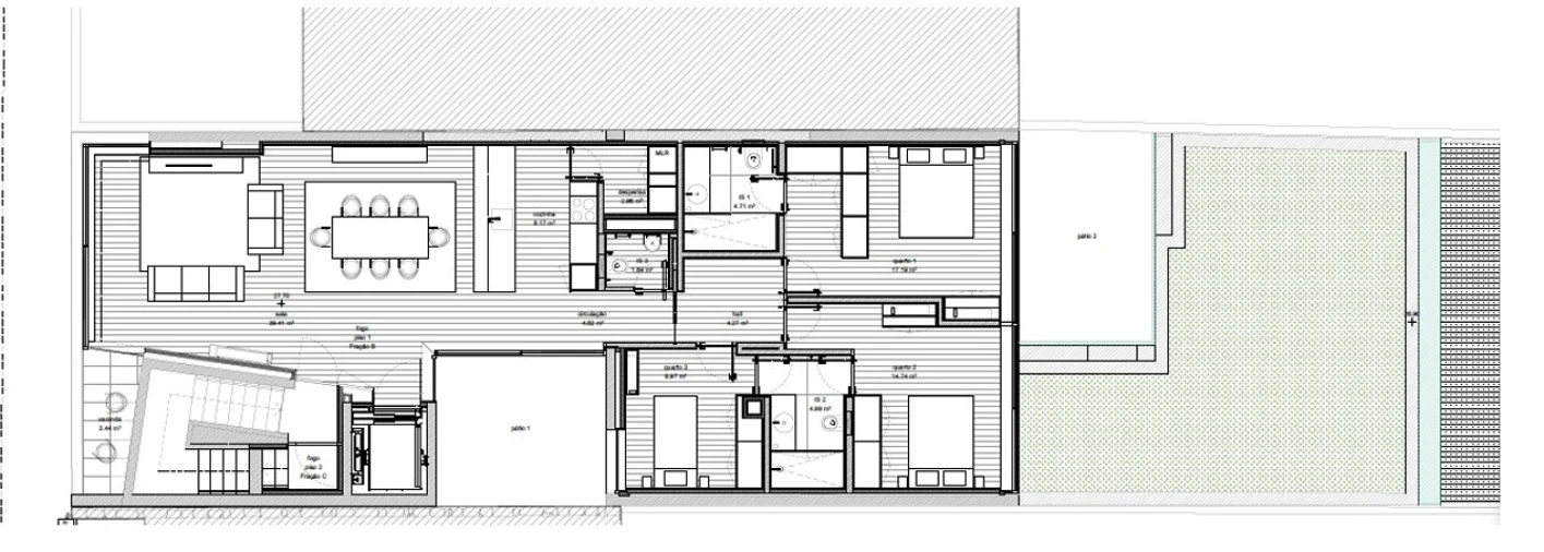 Apartamento T3 para Venda em Aldoar, Foz do Douro e Nevogilde Planta 1