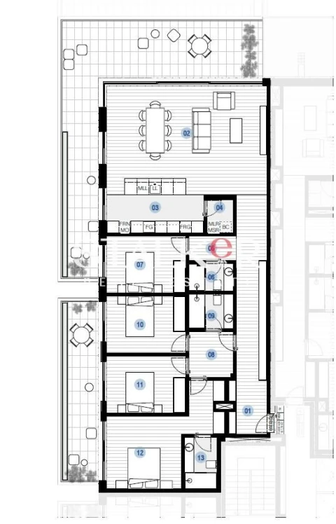 Apartamento T4 para Venda em Canidelo