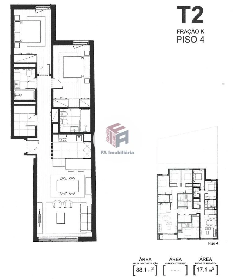 Apartamento T2 para Venda em Matosinhos e Leça da Palmeira Foto 13