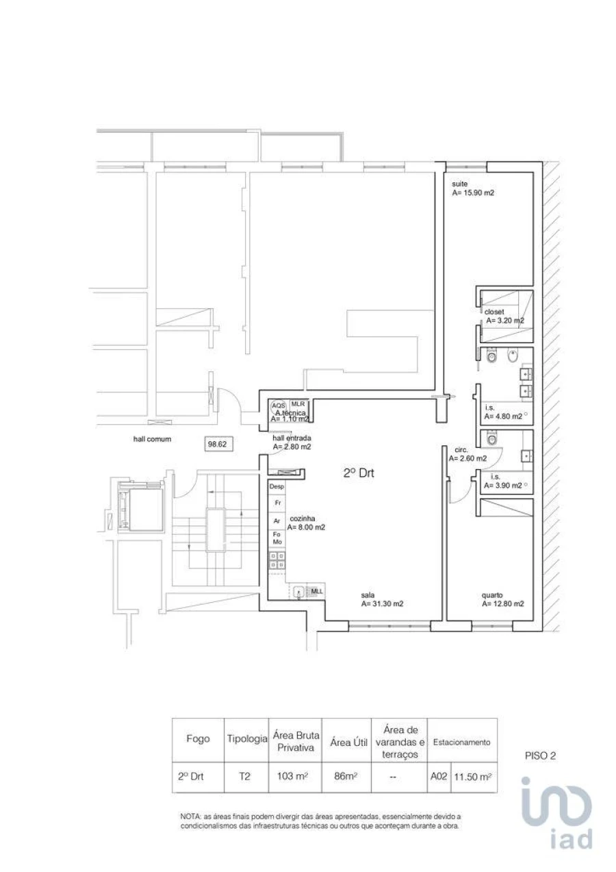 Apartamento T2 para Venda em Ericeira Foto 5