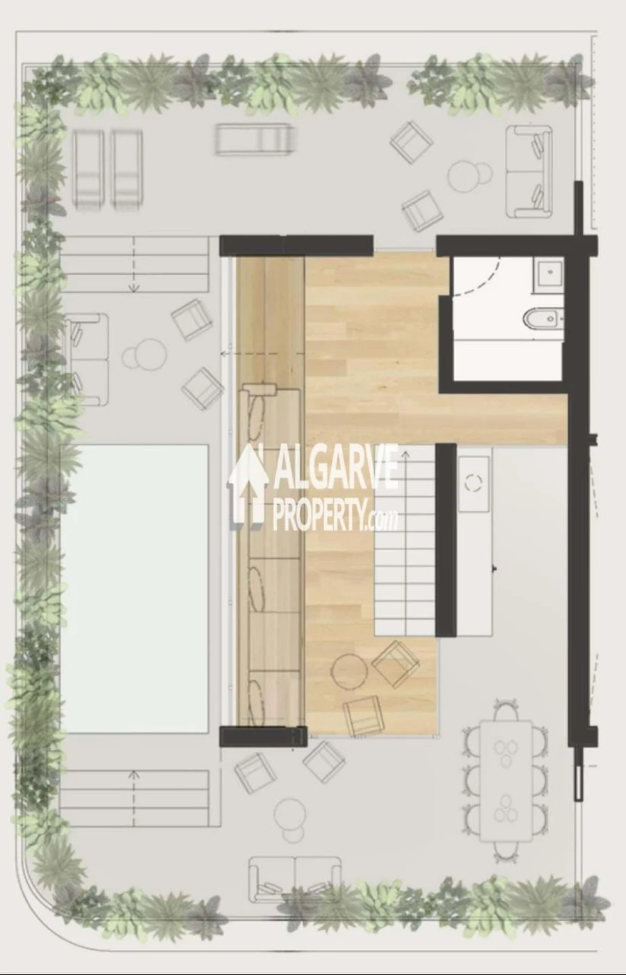 Apartamento T3 para Venda em Faro (Sé e São Pedro) Planta 2