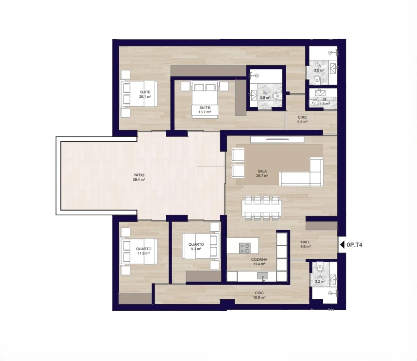 Apartamento T4 para Venda em Matosinhos e Leça da Palmeira Foto 8