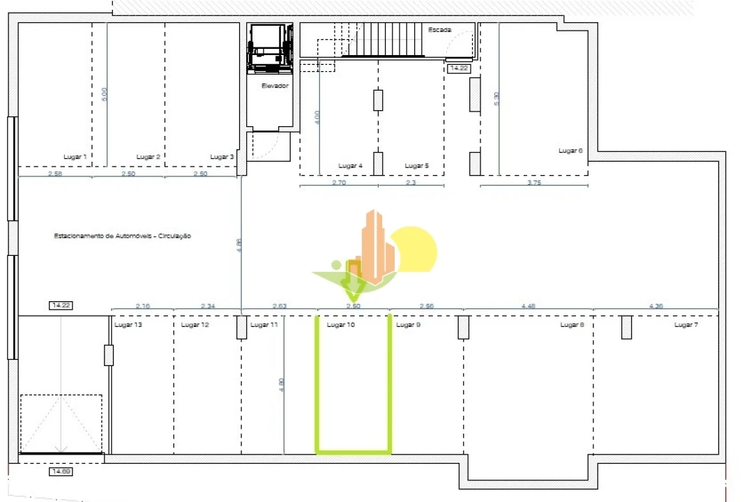 Apartamento T1 para Venda em Buarcos Planta 2