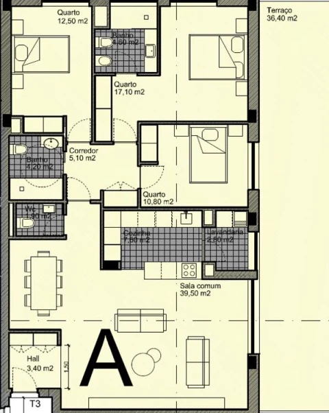 Apartamento T3 para Venda em Ermesinde