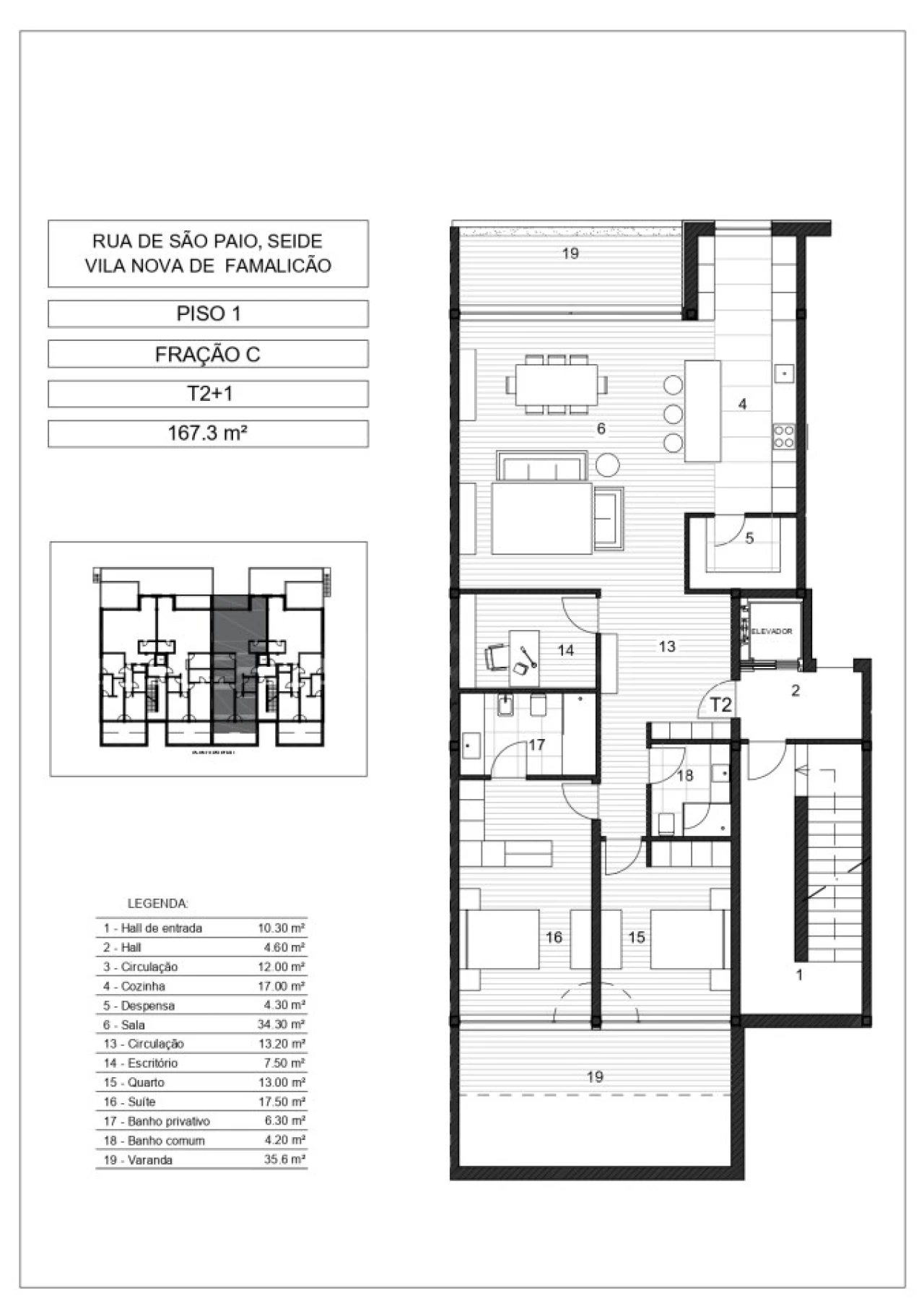 Apartamento T2 para Venda em Seide Foto 14
